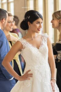 ALT= wedding hair styling iranian bride