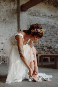 ALT= bridal hair and makeup destination elopement in Italy